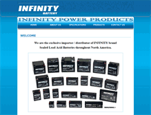 Tablet Screenshot of infinitybattery.com